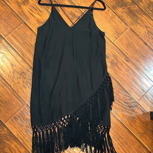 Forever21 Medium Black Tassel Dress - Picture 1 of 11